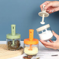 New retractable seasoning jar Scoop cover integrated salt jar Protection against moisture Simple and modern